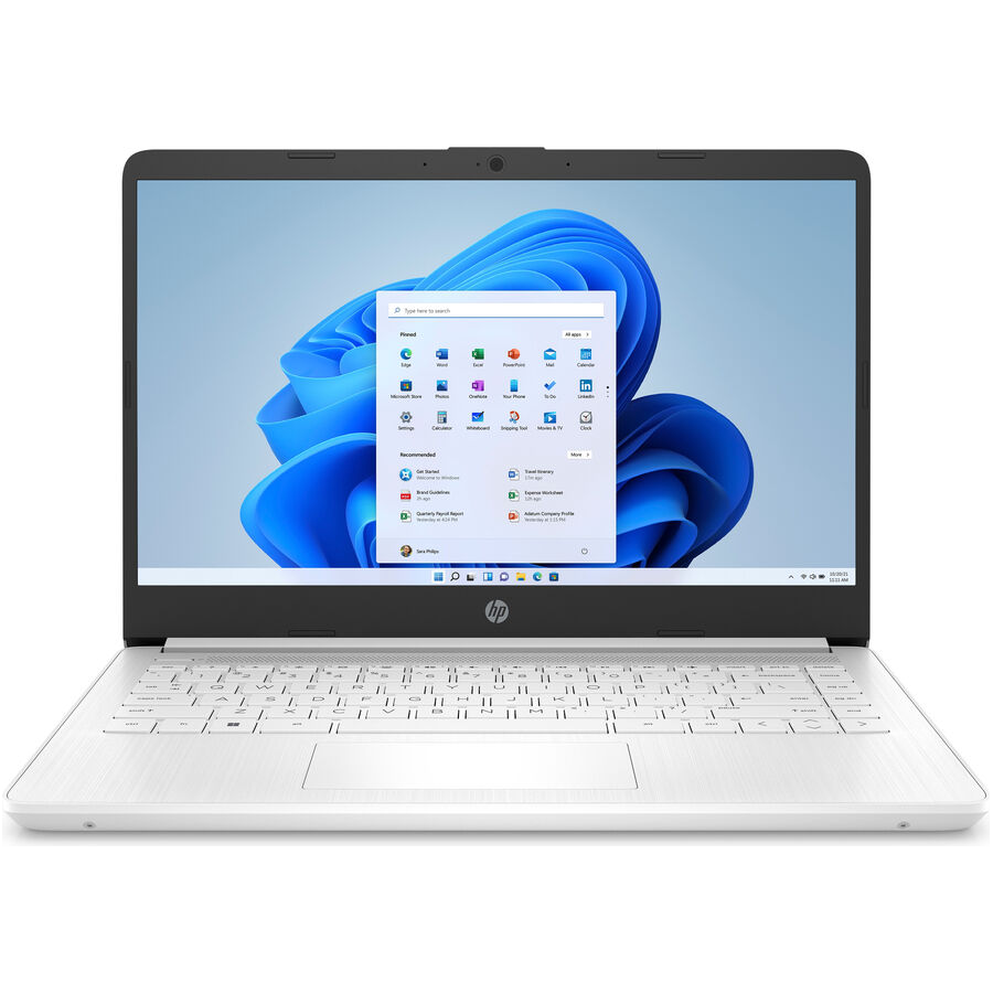 HP Stream 14s-dq0508sa - 14" (1366x768) - Celeron N4120 (1.1GHz) - 4GB RAM - 128GB NVME SSD - White - 1